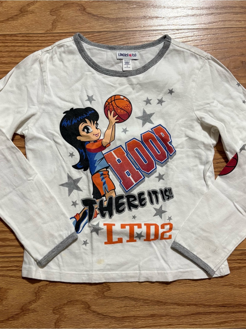 Vintage Y2K 2000s Limited Too Basketball Hoop There It Is Shirt Girls Small Cute